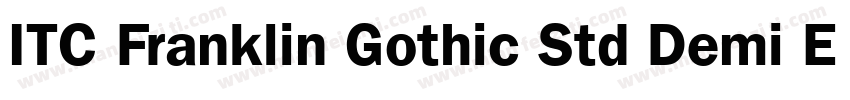 ITC Franklin Gothic Std Demi Extra字体转换